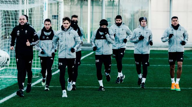 Entrenamiento en Mos (Foto: RC Celta).