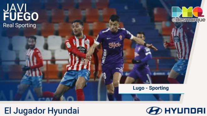 Javi Fuego, Jugador Hyundai del Lugo-Sporting.