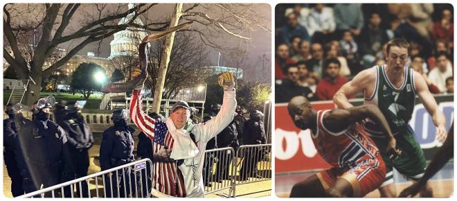 Wood, en el Capitolio, y en un partido con el Unicaja ante Middleton, del Valvi Girona.