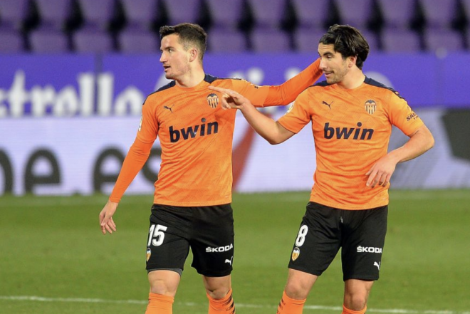 Gol de Carlos Soler en Zorrilla (Foto: LaLiga)