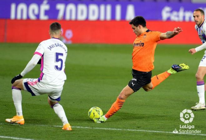 Javi Sánchez, en el encuentro ante el valencia CF (Foto: LaLIga).