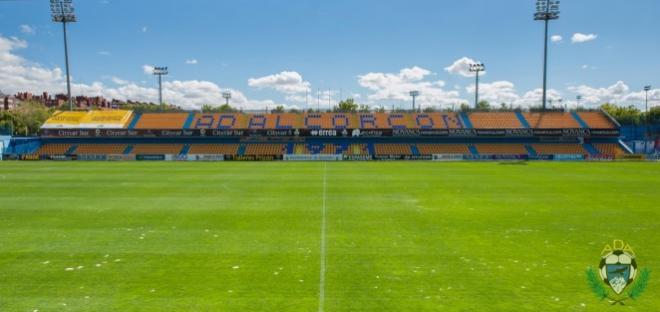 Estadio Municipal Santo Domingo, de Alcorcón dónde se disputará el duelo de Copa del Rey