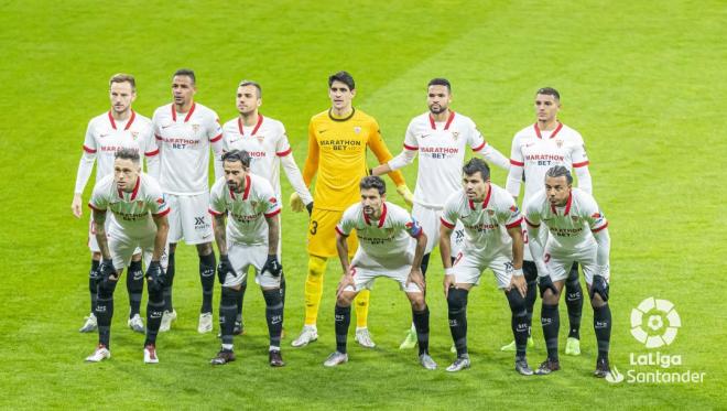 Once del Sevilla ante el Atletico en enero de 2021 (Foto: LaLiga).