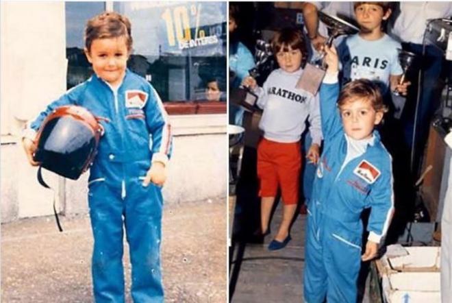 Fernando Alonso, de niño.