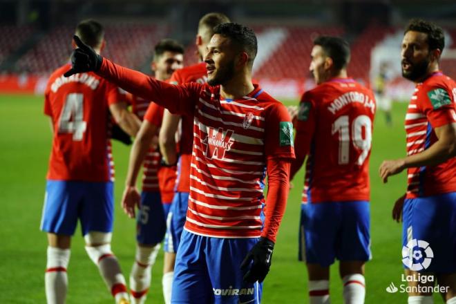 Luis Suárez podría perderse el Granada-Celta (Foto: LaLiga Santander).