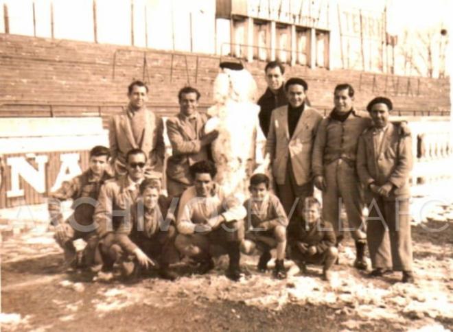 Muñeco de nieve en Nervión (Foto: Área Historia SFC)