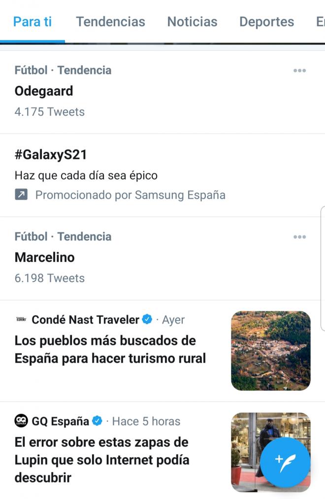 Osegaard se convirtió en trending topic.