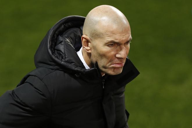 Zidane, en un partido del Real Madrid (Foto: EFE).