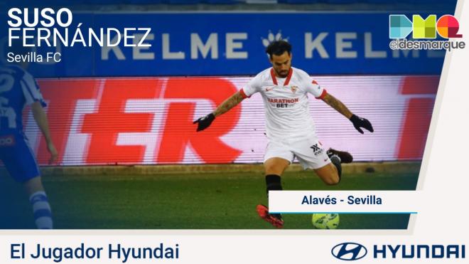 Suso, jugador Hyundai del partido.