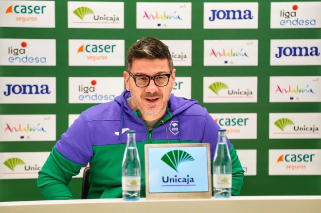 Katsikaris, en sala de prensa (Foto: Unicaja CB).