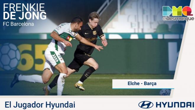De Jong, Hyundai del Elche-Barcelona.