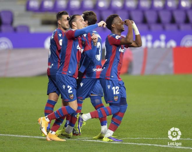Malsa celebra su gol ante el Valladolid en Copa (Foto: LaLiga).