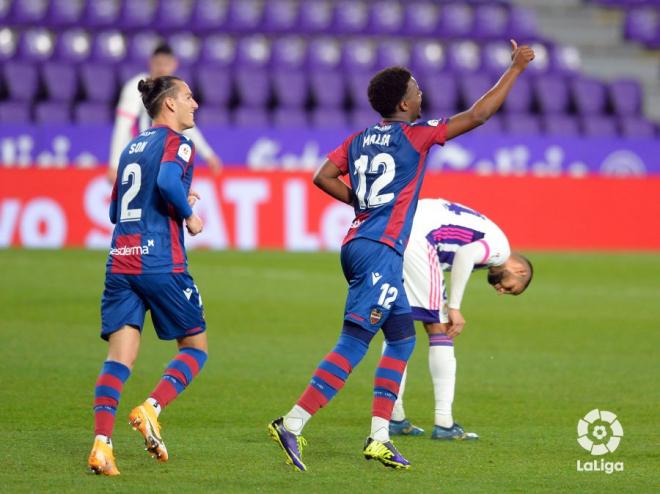 Malsa celebra su gol ante el Valladolid en Copa (Foto: LaLiga).