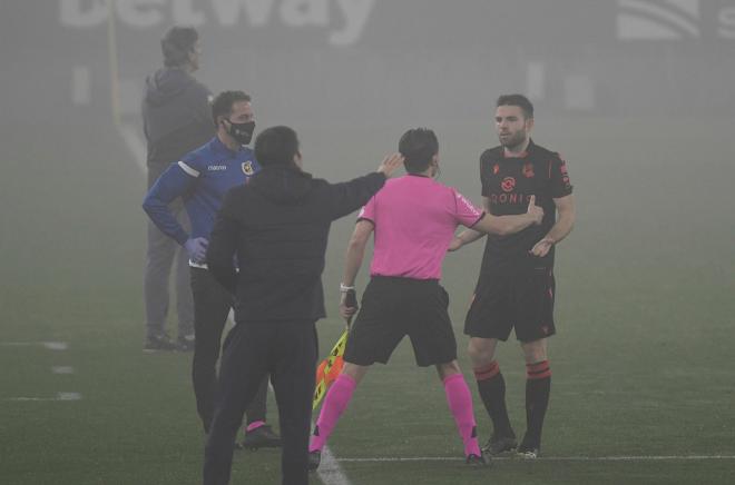 Illarramendi fue expulsado en el Villamarín (Foto: Kiko Hurtado).