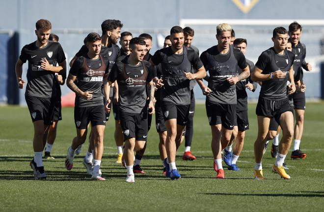Imagen de un entrenamiento reciente (Foto: Málaga CF).
