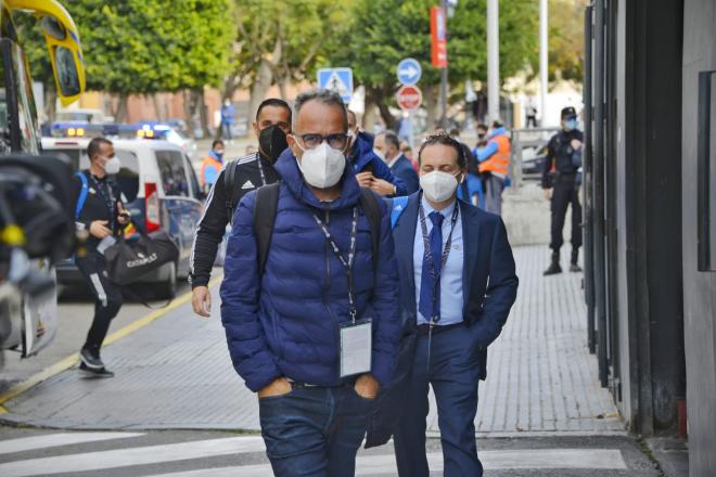 Cervera, antes de un partido.