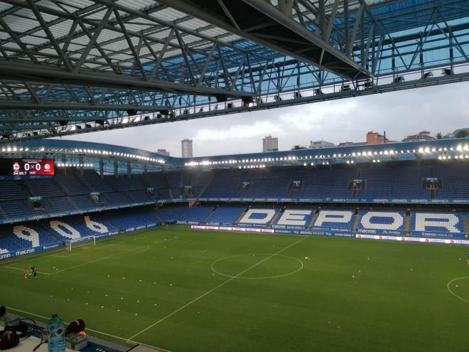 Riazor, antes del Dépor-Unionistas.