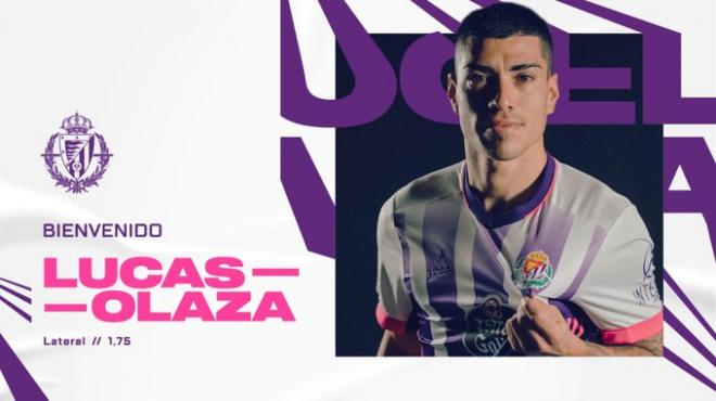 Lucas Olaza (Foto: Real Valladolid).