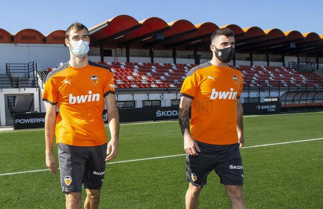 Ferro y Cutrone entrenándose en Paterna (Foto: Valencia CF)