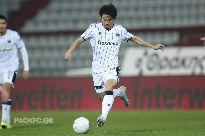 Shinji Kagawa, en su debut con el PAOK (Foto: PAOK).