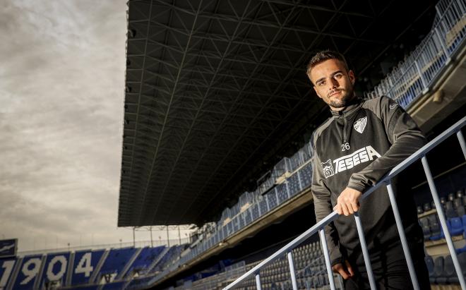 Ismael Casas, posando para esta entrevista (Foto: Pepe Ortega - Málaga CF).