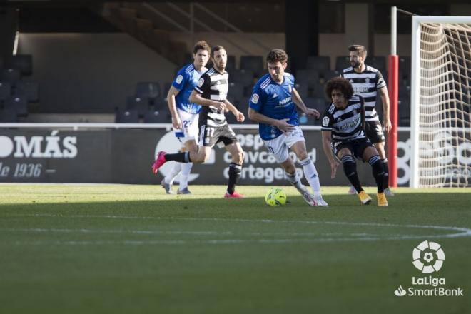 Borja Sánchez, durante un lance del partido (Foto: LaLiga).