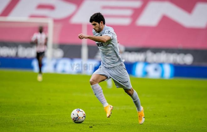 Guedes, en el Athletic - Valencia CF (Foto: Valencia CF)