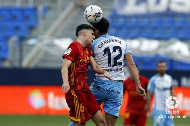 Un lance del Málaga-Zaragoza de la pasada temporada (Foto: LaLiga).