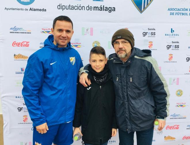 Manolo Doña, a la derecha, junto a su amigo José Juan Luque.