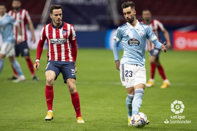 Saúl, ante el Celta (Foto: LaLiga).