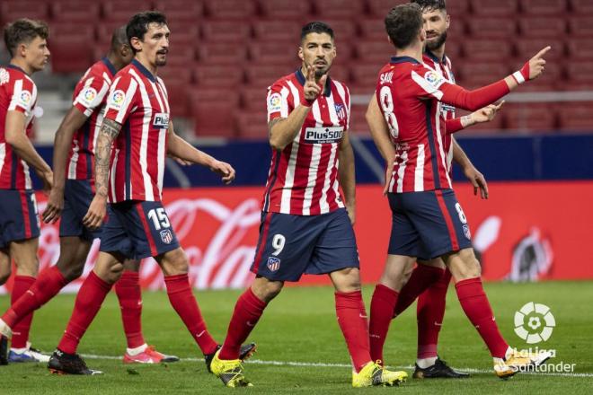 Celebración de un tanto de Luis Suárez (Foto: LaLiga).