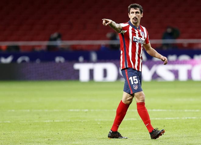 Stefan Savic, durante el Atlético de Madrid-Celta (Foto: ATM)