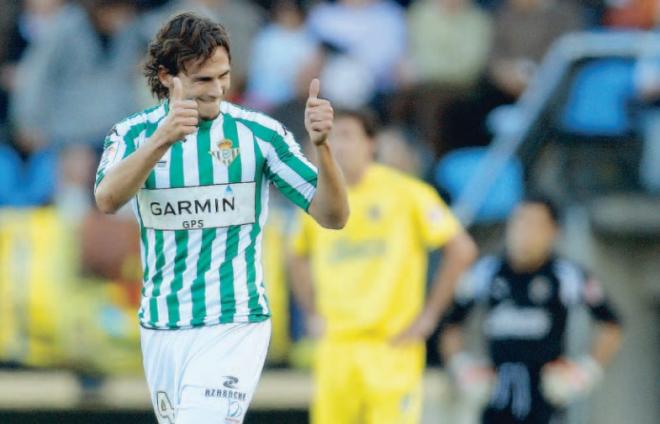 Capi celebra su gol en Villareal.
