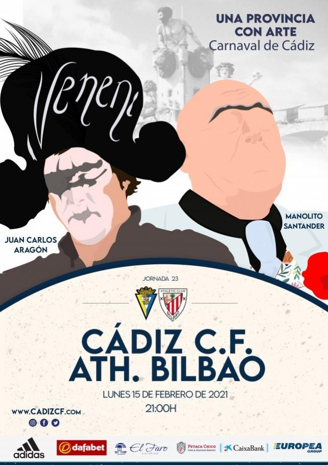 Cartel del partido contra el Athletic (Foto: Cádiz CF)