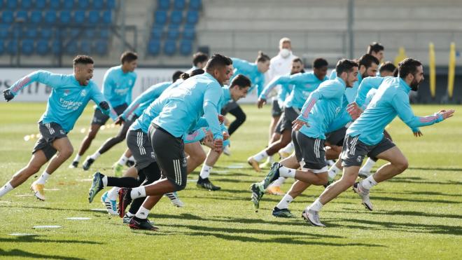 Entrenamiento del Real Madrid previo al Valencia (Foto: RMCF).