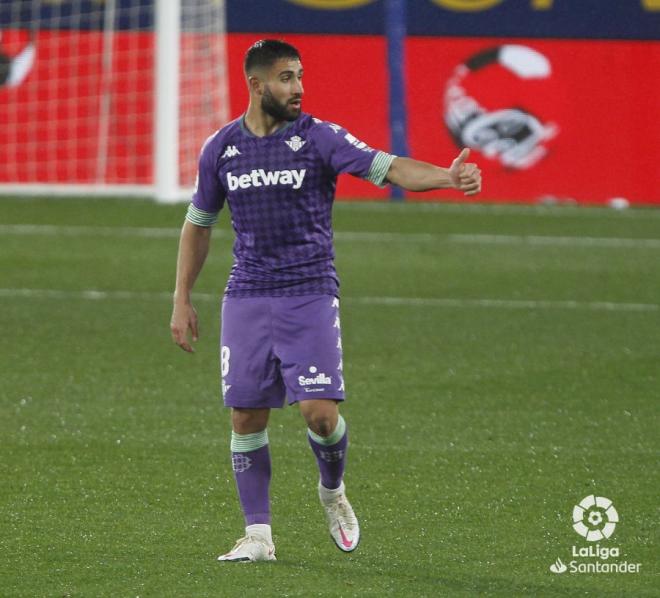 Fekir, tras marcar el 0-1 en el estadio del Villarreal (Foto: LaLiga).