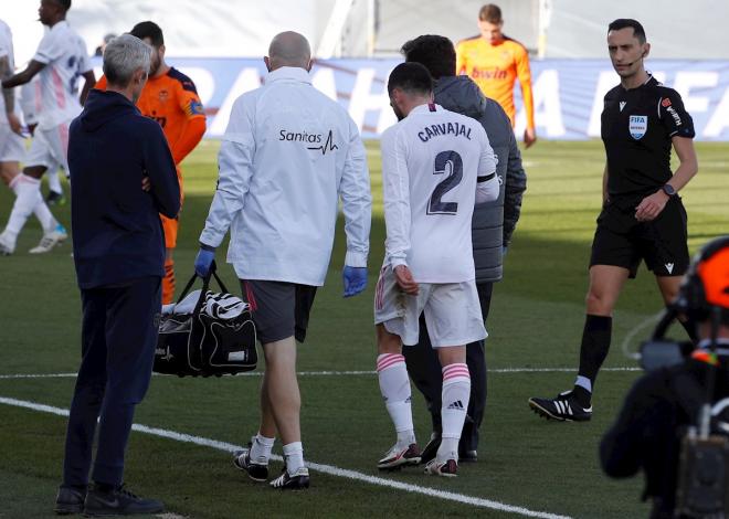 Zidane se refirió a la nueva lesión de Carvajal (Foto: EFE).