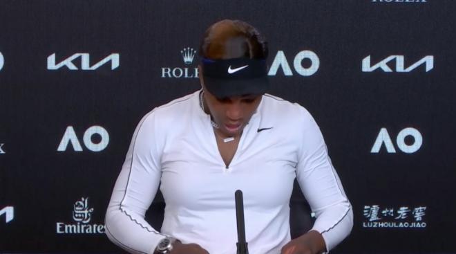 Serena Williams, tras perder en Australia.