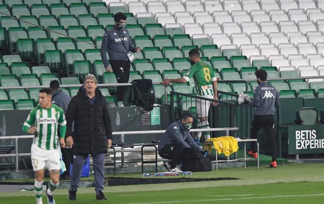 Nabil Fekir se lesionó en el Betis - Getafe (Foto: Kiko Hurtado).