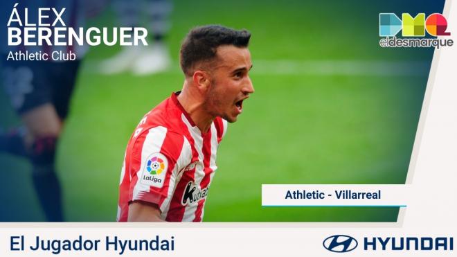 Álex Berenguer, Jugador Hyundai del Athletic-Villarreal.