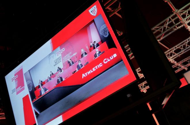 Curioso plano de la Asamblea General Extraordinaria del Athletic Club del año 2020.