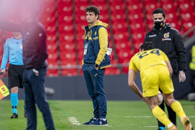 Imanol Idiakez, durante el Athletic-Villarreal (Foto: VCF).