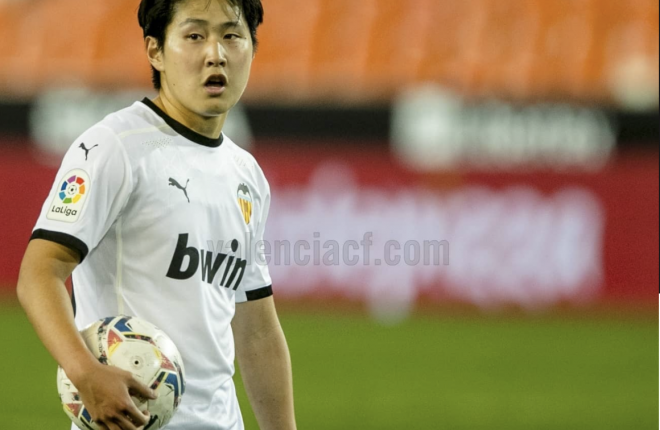 Kang In Lee, en el Valencia-Celta (Foto: Valencia CF)
