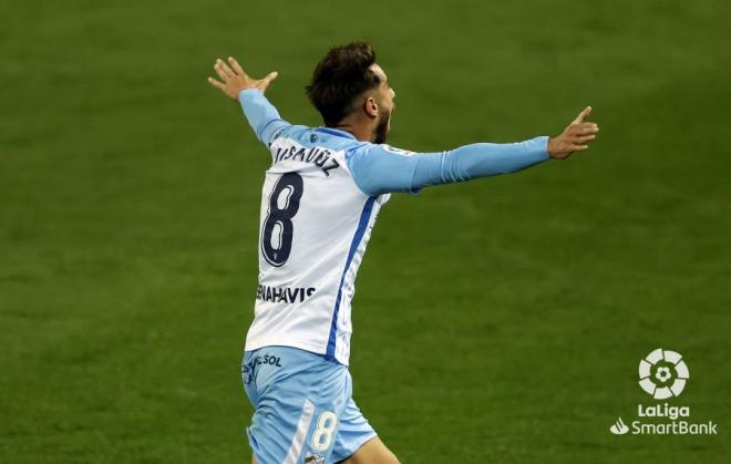 Luis Muñoz, celebrando su gol.