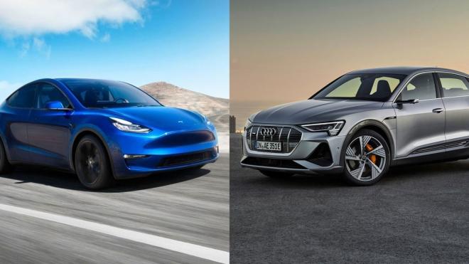Tesla Model Y y Audi e-Tron