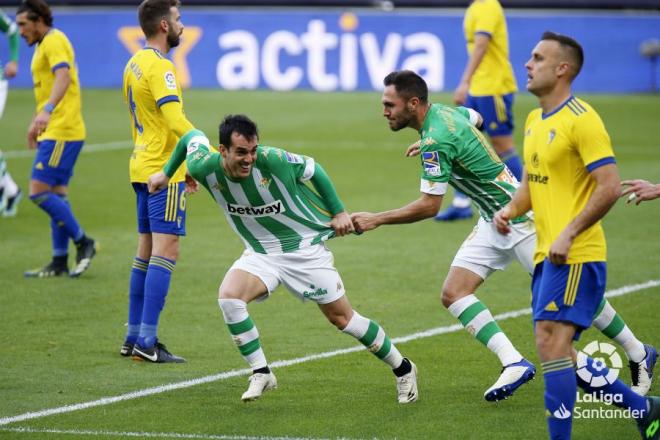 El gol de Juanmi supuso el 0-1 definitivo del Betis ante el Cádiz (Foto: LaLiga).