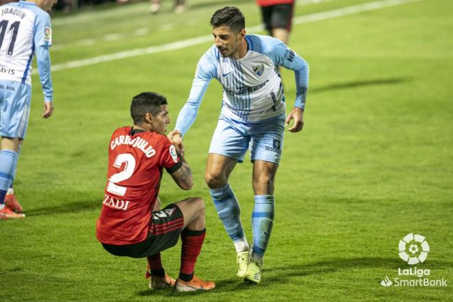 Chavarría, único delantero con contrato que tiene el Málaga CF esta temporada (Fotos: LaLiga)