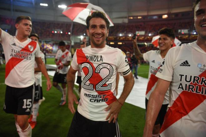 Ponzio celebra la Supercopa (Foto: River).