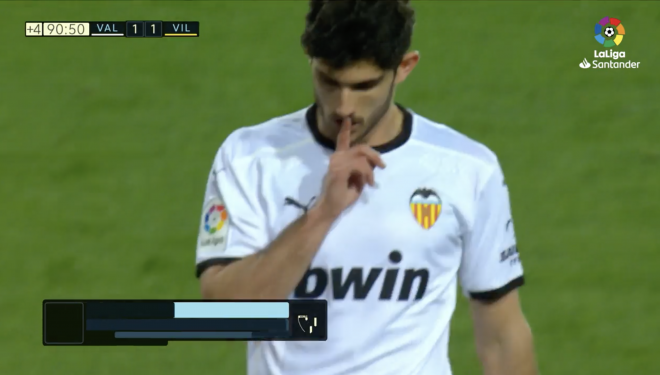 Guedes manda callar tras el gol