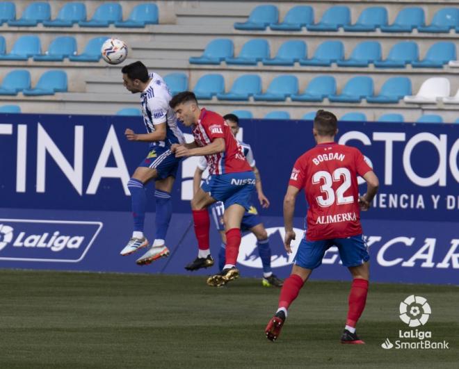 Nacho Méndez, en el Ponferradina-Sporting (Foto: LaLiga).